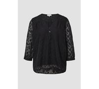 Bluse aus Struktur-Chiffon im Relaxed Fit 34 schwarz 2168005.9999.34