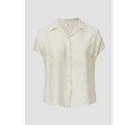 Bluse aus strukturiertem Viskosemix mit aufgesetzter Tasche 44 Beige 2171514.0750.44