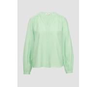 Bluse aus Viskosemix mit Raffung 36 türkis 2161029.6505.36