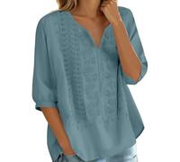 Bluse Baumwolle Damen Oberteile Unterziehshirt Batik Gelb Ärmel Funktionstop Streifenbluse Dirndlblusen Running Gold Cami Einfache Hirsch Königsblau Stil Blumendruck Skelett Asymmetrisches Dicke