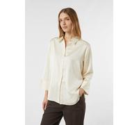 Satinbluse aus Viskose mit verstellbarer Manschette creme 36