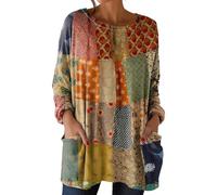 Bluse Damen Blusen Für Damen Arbeitstops Zum Tragen Mit Leggings Sommerbluse Baumwollshirt Kurzarm Shirt Elegant Tshirt Ausgefallene Tshirts T Shirts Lang Satin Long Oberteile Sommer Country Orange