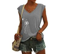 Bluse Damen Elegant ärmellose t-Shirt Crop Tops Shirt Mädchen Weiß Oberteile Frauen Kleidung Schwarz Sommer Shirts Top Frau V-Ausschnitte Tshirt Casual Rundhals Klamotten Teenager Mädchen