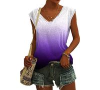 Bluse Damen Elegant ärmellose t-Shirt Crop Tops Shirt Oberteile Weiß Frauen Kleidung Schwarz Frau Sommer Shirts Top Damen V-Ausschnitte Tshirt Casual Rundhals Klamotten Teenager Mädchen