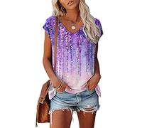 Bluse Damen Elegant Crop Tops ärmellose t-Shirt Mädchen Weiß Oberteile Frauen Schwarz Kleidung Frau Grau Sommer Shirts Top Damen V-Ausschnitte Tshirt Casual Rundhals Klamotten Teenager Mädchen