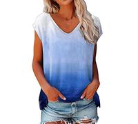 Bluse Damen Elegant Crop Tops ärmellose t-Shirt Mädchen Weiß Oberteile Frauen Schwarz Kleidung Frau Grau Sommer Shirts Top Damen V-Ausschnitte Tshirt Casual Rundhals Klamotten Teenager Mädchen