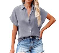 Bluse Damen Elegant Damen T-Shirt,Neutral Tshirt,Neckholder Bluse Festlich,Volant Bluse Weiß,Bluse Koralle,Weißes Hemd Damen Oversized,Seidenblusen Hochwertig,T Shirt Hemd