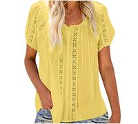 Bluse Damen Elegant Kurzarm T-Shirt Oberteile,Bluse Damen Grün,Kurzarmbluse Damen,Satinbluse Blau,Hawaiibluse,Sommerbluse,Leinen Longblusen Damen,Bluse Kurzarm Weiß