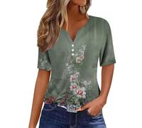 Bluse Damen elegant Sale Must Have Y2K Crop Tops Damen Cute Graphic Tee Basic Slim Fit Shirt Elegant Print Top Sommer Kurzarm Oberteile Aesthetic Clothes weiße Bluse Damen Kurzarm
