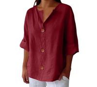 Bluse Damen weiß elegant Leinenbluse Leicht Freizeit Bluse Kuschelig Leine Tee Shirts Trends Große Größen Longbluse Oberteile für Alltag Urlaub Strand t Shirt Damen schwarz