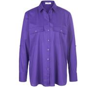Bluse Hemdkragen Peter Hahn lila 44
