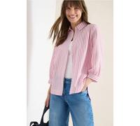 Cecil - Bluse in Seersucker Qualität pink/weiß - Gr. - XXL