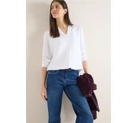 Bluse in Unifarbe