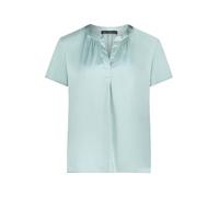 Satinbluse BETTY BARCLAY "Damen kurzarm", Damen, Gr. 38, gray mist, Obermaterial: 97% Polyester, 3% Elasthan, lässig geschnitten normal, V-Ausschnitt, Blusen (28432714-38) gray mist