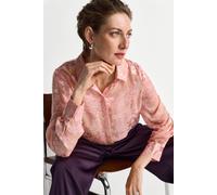 Bluse mit floralem Print 38 powder rosé