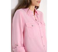 Hemdbluse CECIL, Damen, Gr. XXL (46), light blush rose, Stoff, 100% Lyocell, unifarben, klassisch normal, V-Ausschnitt, Bündchen, Blusen Hemdbluse, mit Turn-Up Funktion (35776939-XXL) light blush rose