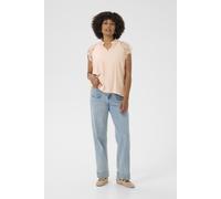 Bluse mit kurzen Ärmeln Gerade Passform Sepia-Rose EU 42 / UK 14