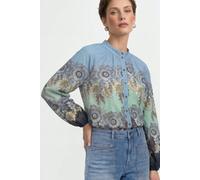 Bluse mit Print 42 midnight blue