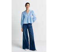Bluse mit Schößchen 42 skyway blue