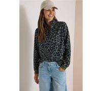 Bluse mit Stehkragen und Zipper