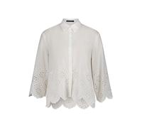 Bluse mit Stickerei aus reiner Baumwolle weiß 38