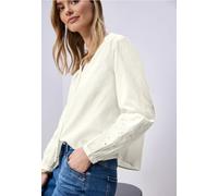 Bluse mit V-Neck und Stickerei