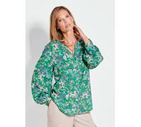 Bluse mit weiten Ärmeln & Paisley-Muster grün 42
