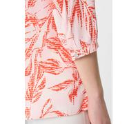 Gemusterte Bluse mit 3/4-Ärmeln pink|rot 32