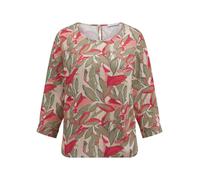 Bluse Rundhals-Ausschnitt Peter Hahn beige 44