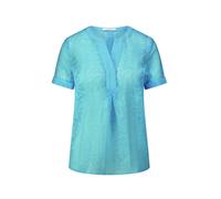 Bluse Rundhals-Ausschnitt Peter Hahn türkis 40