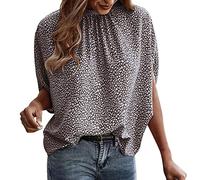 Bluse Schwarz Damen Casual Lose Tunika Shirt Hinten Schnüren Verspotten Nacken Ärmel der Fledermaus Oberteil T Shirt Sommer Einfarbig Top Modern Schlitz Damen Blusen Print Longbluse