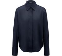 Bluse Seide Fadenmeister Berlin blau 42