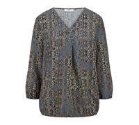 Bluse V-Ausschnitt Peter Hahn blau 46