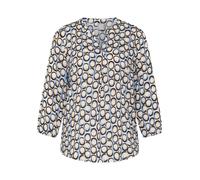 Bluse V-Öffnung Rabe mehrfarbig 46