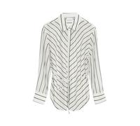 comma - Bluse weiß|braun - Gr. - 38
