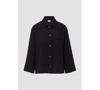 Blusen-Overshirt aus Musselin 32 schwarz 2166853.9999.32