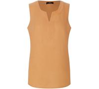 Blusen-Top aus 100% Leinen Peter Hahn orange 50