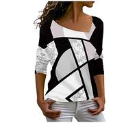 blusen & Tuniken für Damen Pailletten Oberteil Kapuzenpullover mädchen Hoodie Oversize Funktionsshirt Langarm Familien Pullover Grün(S, Gray)