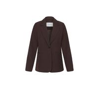 Blusenblazer B.YOUNG "Blazer BYDANTA", Damen, Gr. 36, braun (java melange), Obermaterial: 78% Polyester PES. 18% Viskose CV. 4% Elasthan EL., Blazer Blusenblazer (97319819-36) java melange