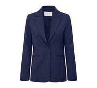 Blusenblazer B.YOUNG "Blazer BYDANTA", Damen, Gr. 40, blau (copenhagen night), Obermaterial: 78% Polyester PES. 18% Viskose CV. 4% Elasthan EL., Blazer Blusenblazer (40321127-40) copenhagen night