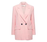 Blusenblazer B.YOUNG "Blazer BYFVELENA", Damen, Gr. 40, pink (quartz pink), Obermaterial: 93% Viskose LENZING ECOVERO CV LenzEcov. 7% Polyester PES., Blazer Blusenblazer (83755838-40) quartz pink