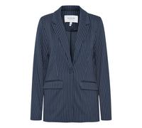 Blusenblazer B.YOUNG "Blazer BYRIZETTA", Damen, Gr. 42, blau (copenhagen night mix), Obermaterial: 73% Polyester PES. 23% Viskose CV. 4% Elasthan EL., Blazer Blusenblazer (97934232-42) copenhagen nigh