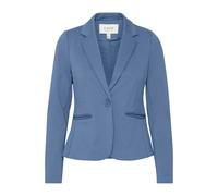 Blusenblazer B.YOUNG "Blazer RIZETTA", Damen, Gr. 36, blau (blau horizon), Obermaterial: 74% Polyester PES. 22% Viskose CV. 4% Elasthan EL., Blazer Blusenblazer (23167133-36) blau horizon