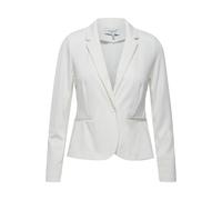 Blusenblazer B.YOUNG "Blazer RIZETTA", Damen, Gr. 38, blau (cloud dancer), Obermaterial: 74% Polyester PES. 22% Viskose CV. 4% Elasthan EL., Blazer Blusenblazer (93710928-38) cloud dancer
