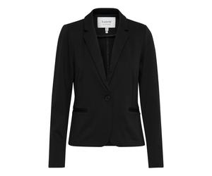 Blusenblazer B.YOUNG "Blazer RIZETTA", Damen, Gr. 40, schwarz, Obermaterial: 74% Polyester PES. 22% Viskose CV. 4% Elasthan EL., Blazer Blusenblazer (45582048-40) schwarz