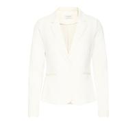 Blusenblazer B.YOUNG "Blazer RIZETTA", Damen, Gr. 40, weiß (marshmallow), Obermaterial: 74% Polyester PES. 22% Viskose CV. 4% Elasthan EL., Blazer Blusenblazer (48598004-40) marshmallow