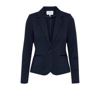 Blusenblazer B.YOUNG "Blazer RIZETTA", Damen, Gr. 42, blau (copenhagen night), Obermaterial: 74% Polyester PES. 22% Viskose CV. 4% Elasthan EL., Blazer Blusenblazer (13833127-42) copenhagen night