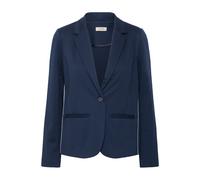 Blusenblazer FRANSA "Blazer FRBLAZER", Damen, Gr. XS, blau ((noos) schwarz peacoat), Obermaterial: 74% Polyester PES. 21% Viskose CV. 5% Elasthan EL., Blazer Blusenblazer (67480127-XS) (noos) schwarz 