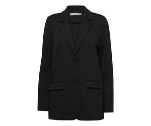 Blusenblazer FRANSA "Blazer FRLANO", Damen, Gr. L, schwarz, Obermaterial: 66% Viskose CV. 30% Polyamid PA. 4% Elasthan EL., Blazer Blusenblazer (26918930-L) schwarz