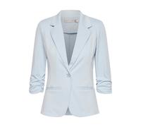 Blusenblazer FRANSA "Blazer FRZABLAZER", Damen, Gr. L, blau (cashmere blau), Obermaterial: 74% Polyester PES. 22% Viskose CV. 4% Elasthan EL., Blazer Blusenblazer (35285428-L) cashmere blau